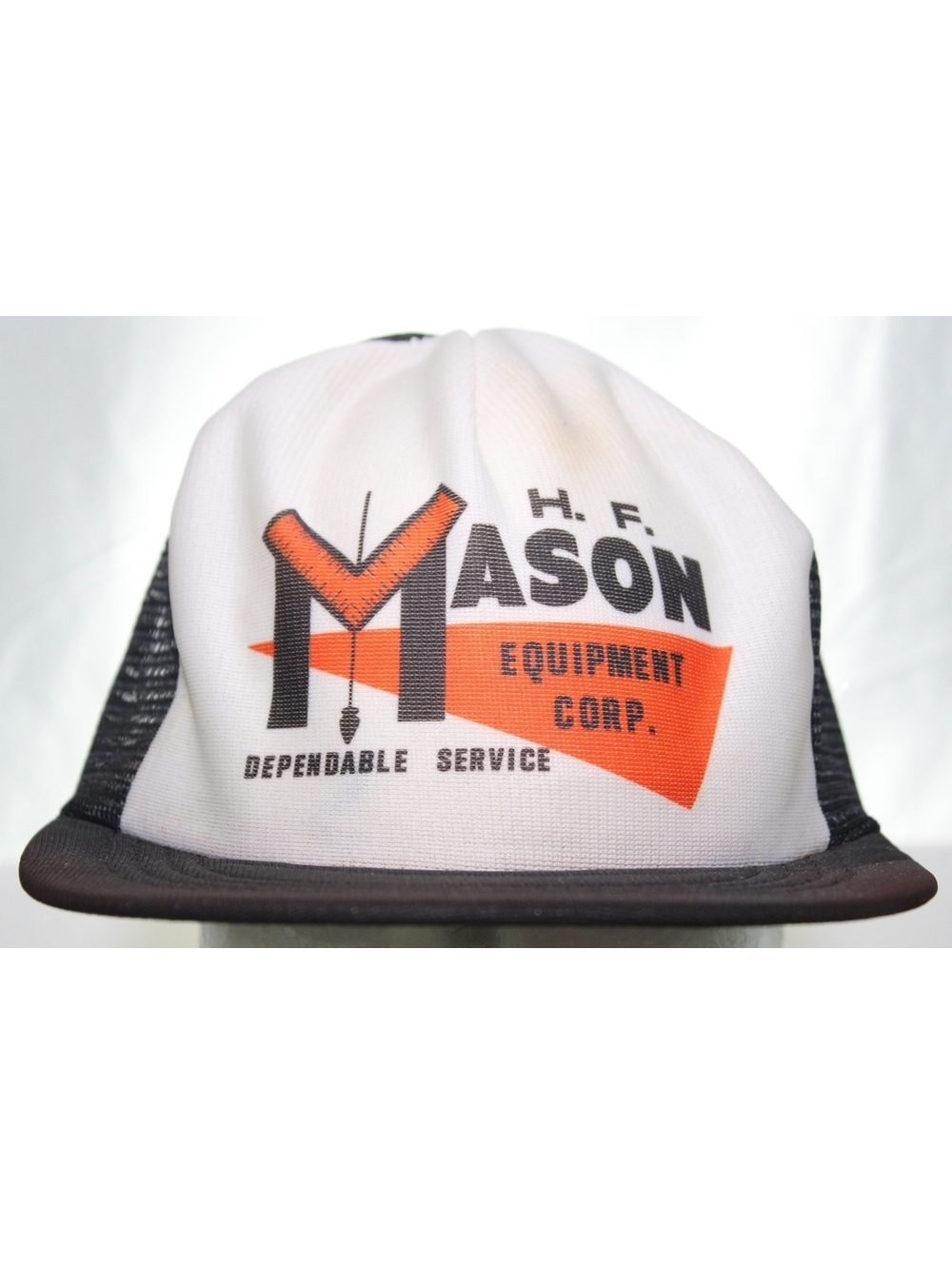 Vintage 70s HF Mason Equipment Corp. Dependable Service Snapback Cap Trucker Hat